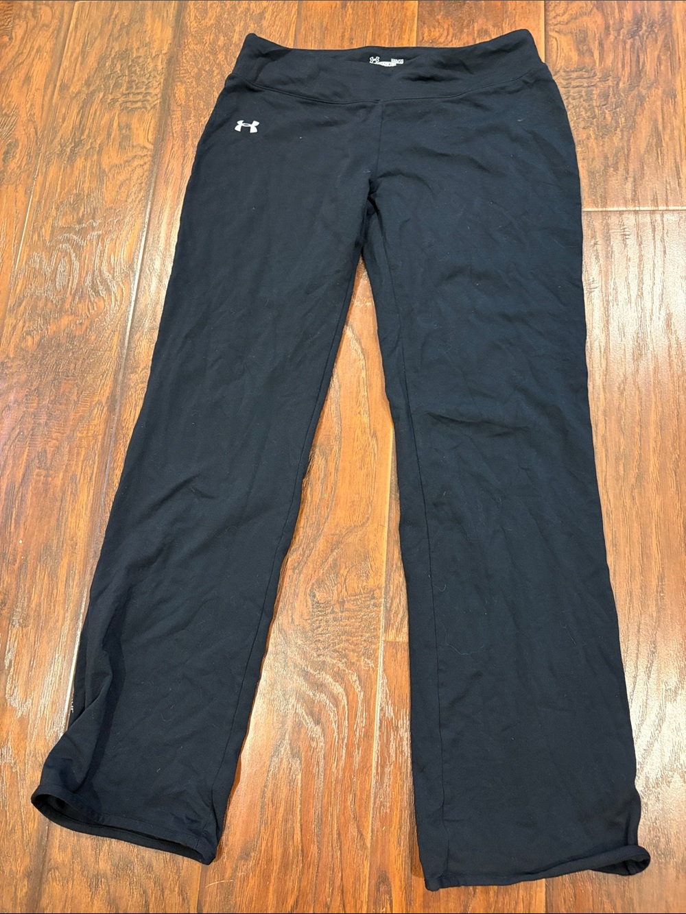 Under Armour Black Women's Straight Leg Athletic Pants with Logo